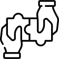 Music note icon on white background